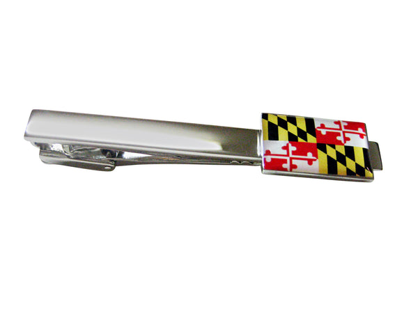Maryland State Flag Square Tie Clip