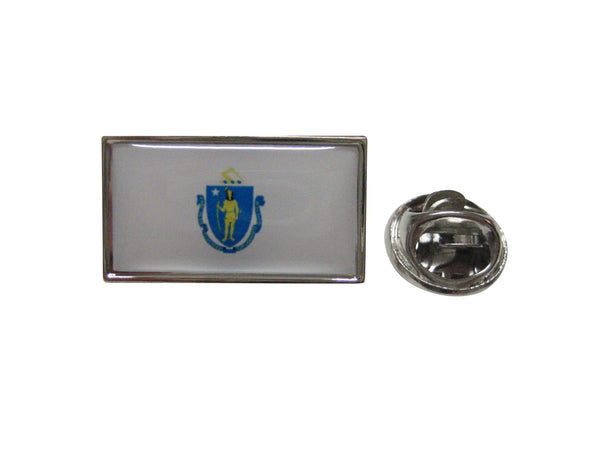 Massachusetts Flag Design Lapel Pin