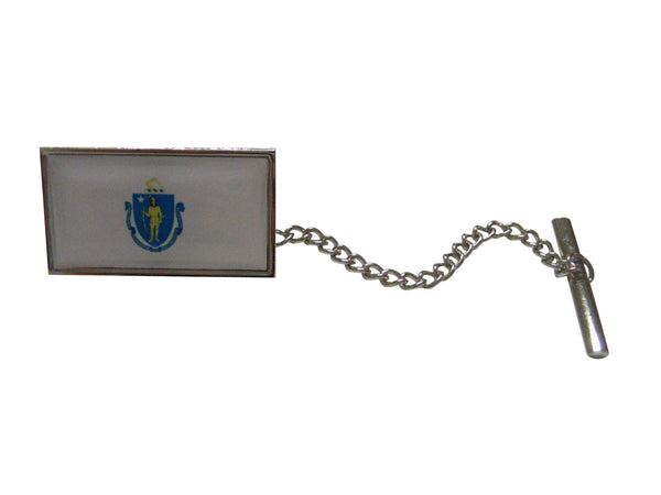 Massachusetts Flag Design Tie Tack