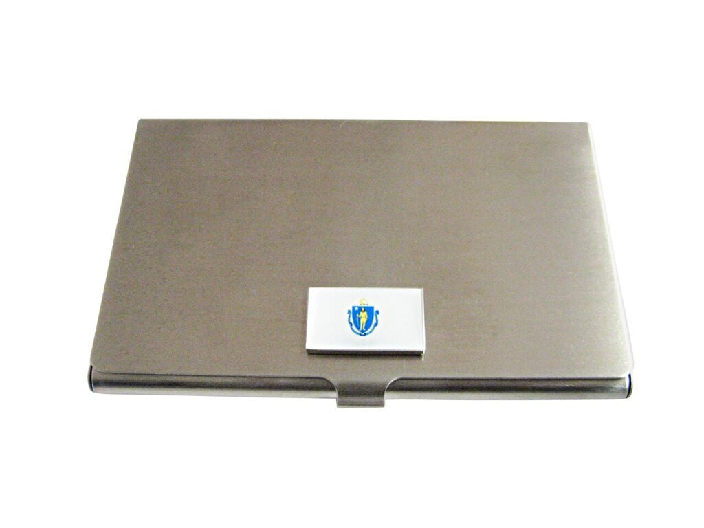 Massachusetts State Flag Business Card Holder