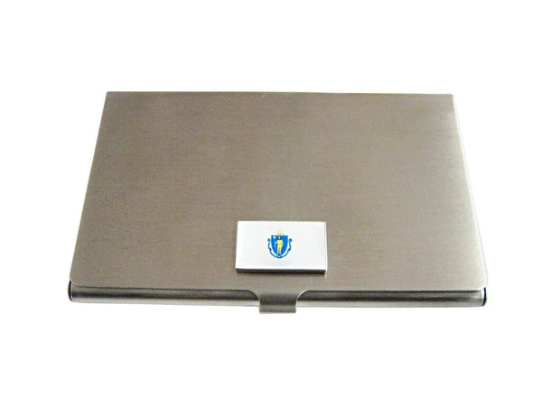 Massachusetts State Flag Business Card Holder