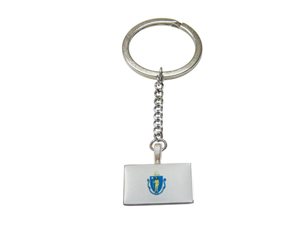 Massachusetts State Flag Keychain
