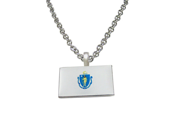 Massachusetts State Flag Necklace