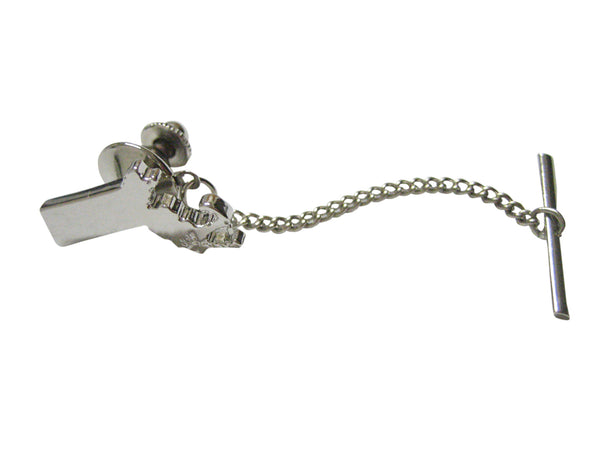 Massachusetts State Map Shape Tie Tack