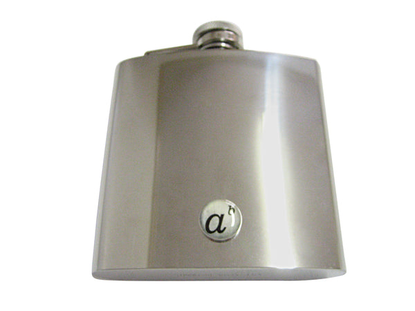Mathematical A to the Power of B 6 Oz. Stainless Steel Flask
