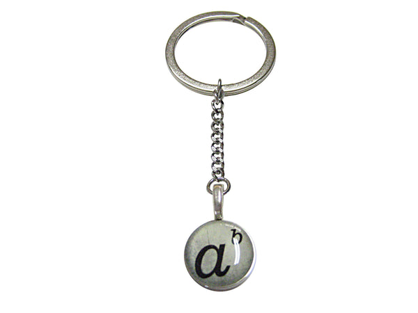 Mathematical A to the Power of B Pendant Keychain
