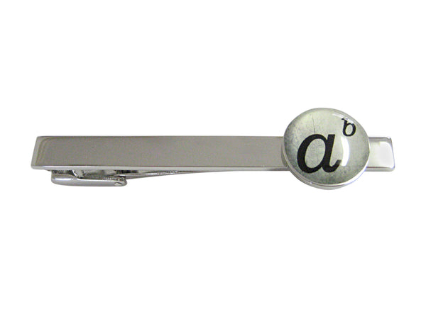 Mathematical A to the Power of B Square Tie Clip