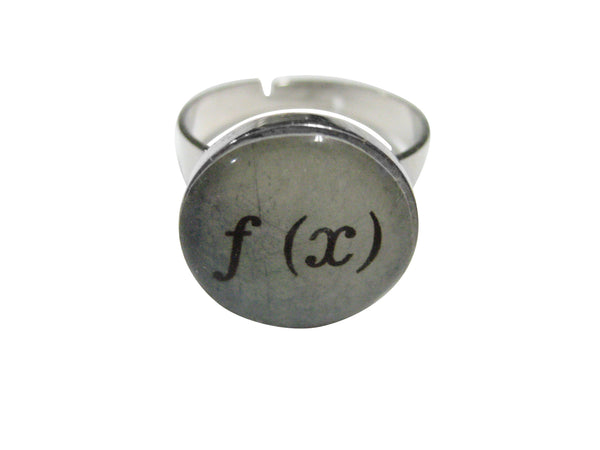 Mathematical Function of X Pendant Adjustable Size Fashion Ring