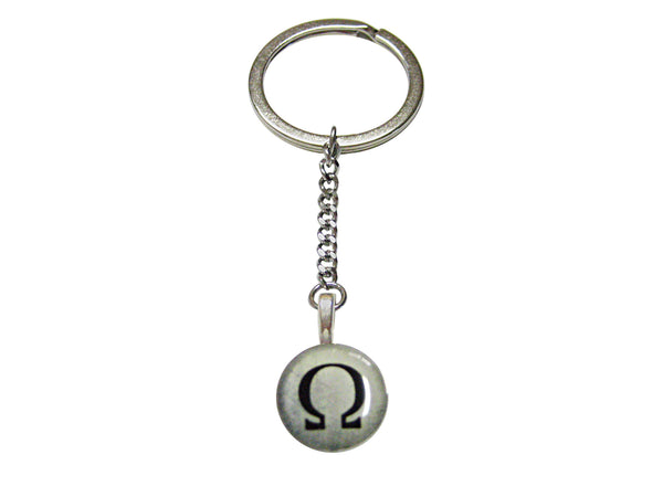 Mathematical Greek Omega Symbol Pendant Keychain