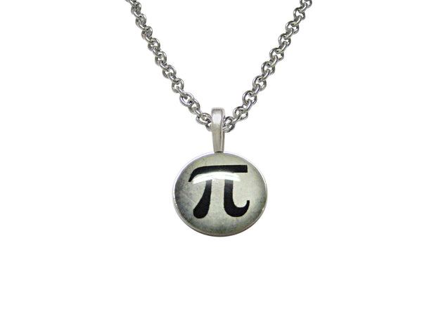Mathematical Pi Symbol Pendant Necklace