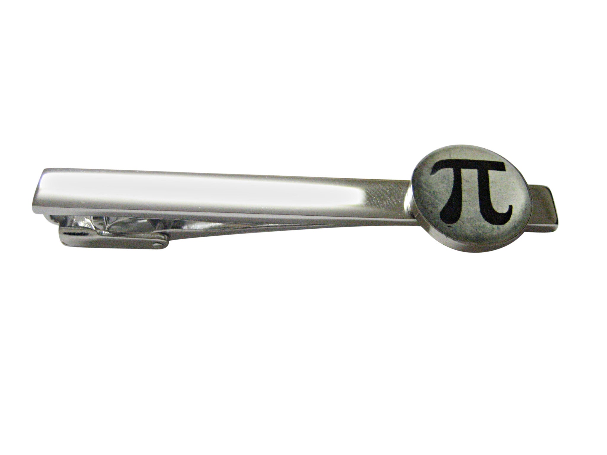 Mathematical Pi Symbol Pendant Square Tie Clip
