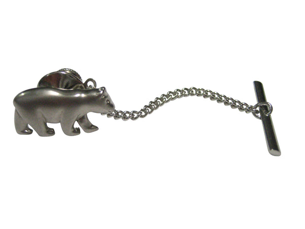 Matte Bear Tie Tack