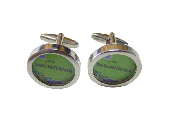 Mauritania Map Cufflinks