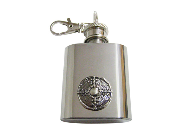 Medieval Shield 1 Oz. Stainless Steel Key Chain Flask