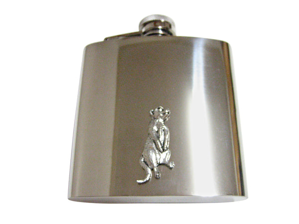 Meerkat 6 Oz. Stainless Steel Flask