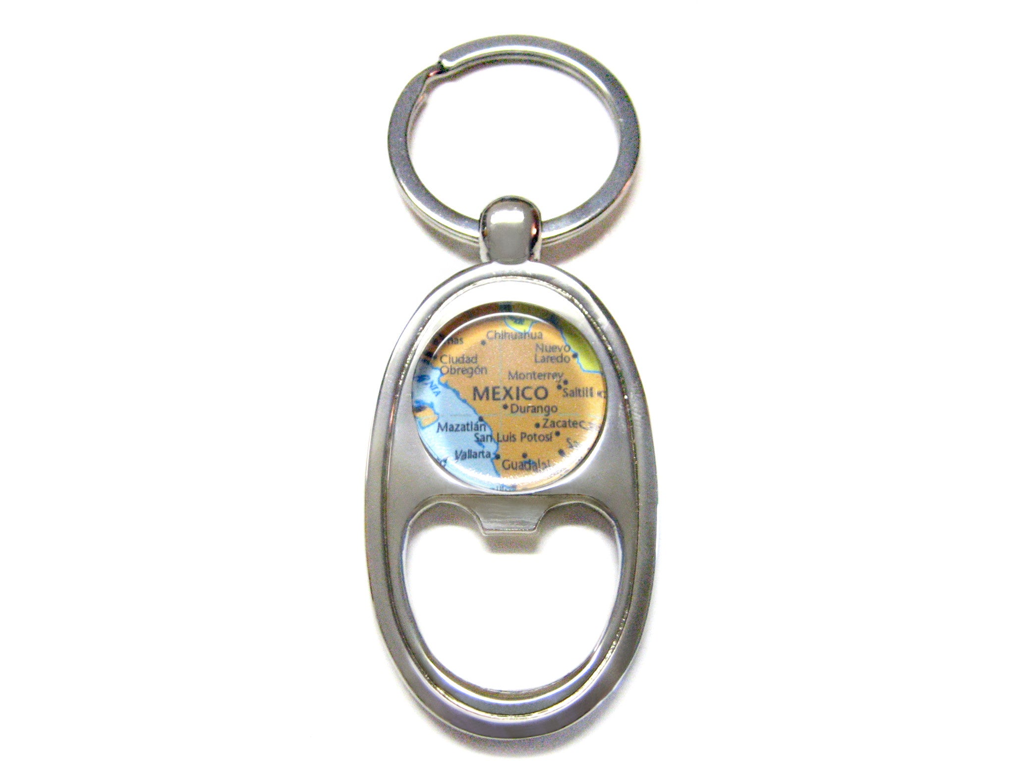 Mexico Map Bottle Opener Key Chain