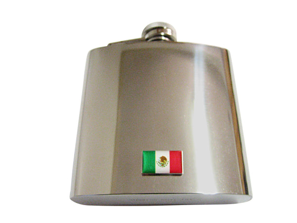 Mexico Flag 6 Oz. Stainless Steel Flask