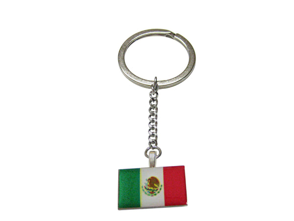 Mexico Flag Pendant Keychain
