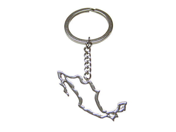 Mexico Map Outline Keychain