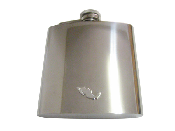 Mexico Map Shape 6 Oz. Stainless Steel Flask