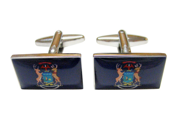 Michigan State Flag Cufflinks
