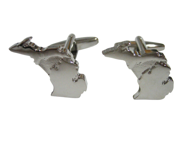 Michigan State Map Shape Cufflinks