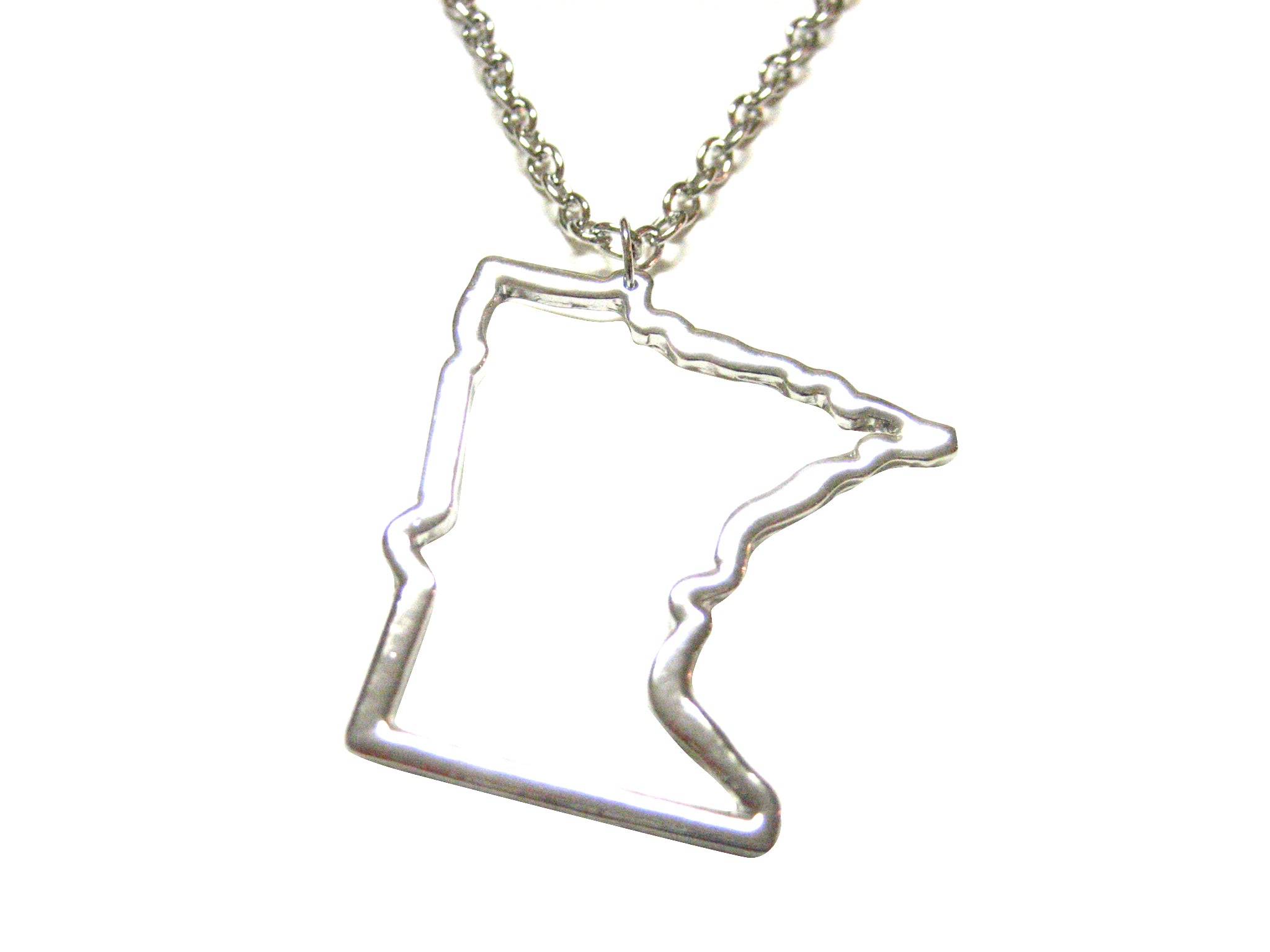 Minnesota State Map Pendant Necklace