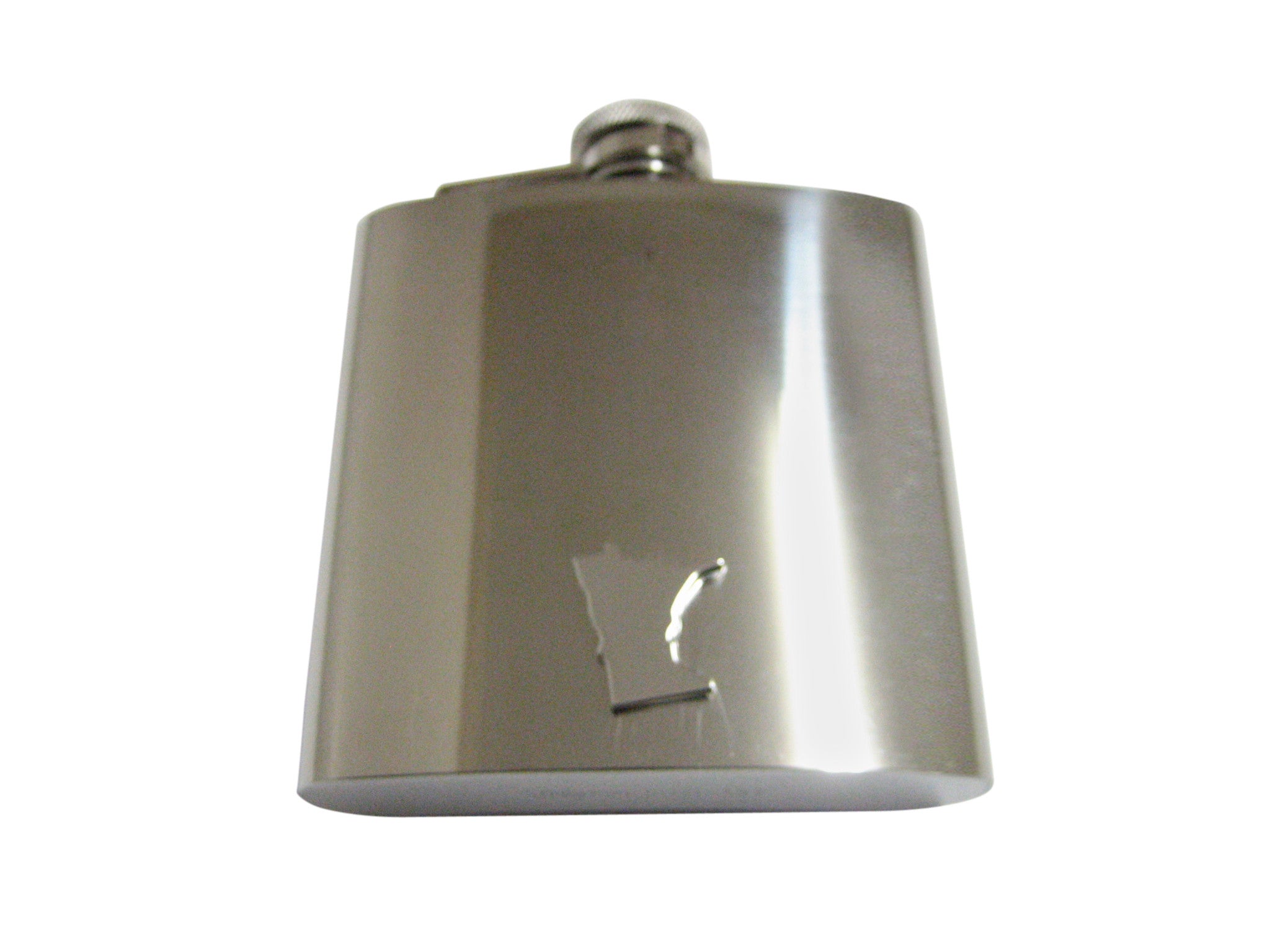 Minnesota State Map Shape 6 Oz. Stainless Steel Flask