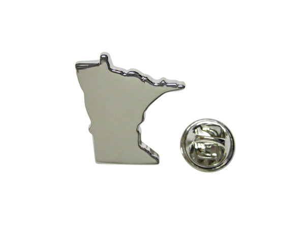Minnesota State Map Shape Lapel Pin
