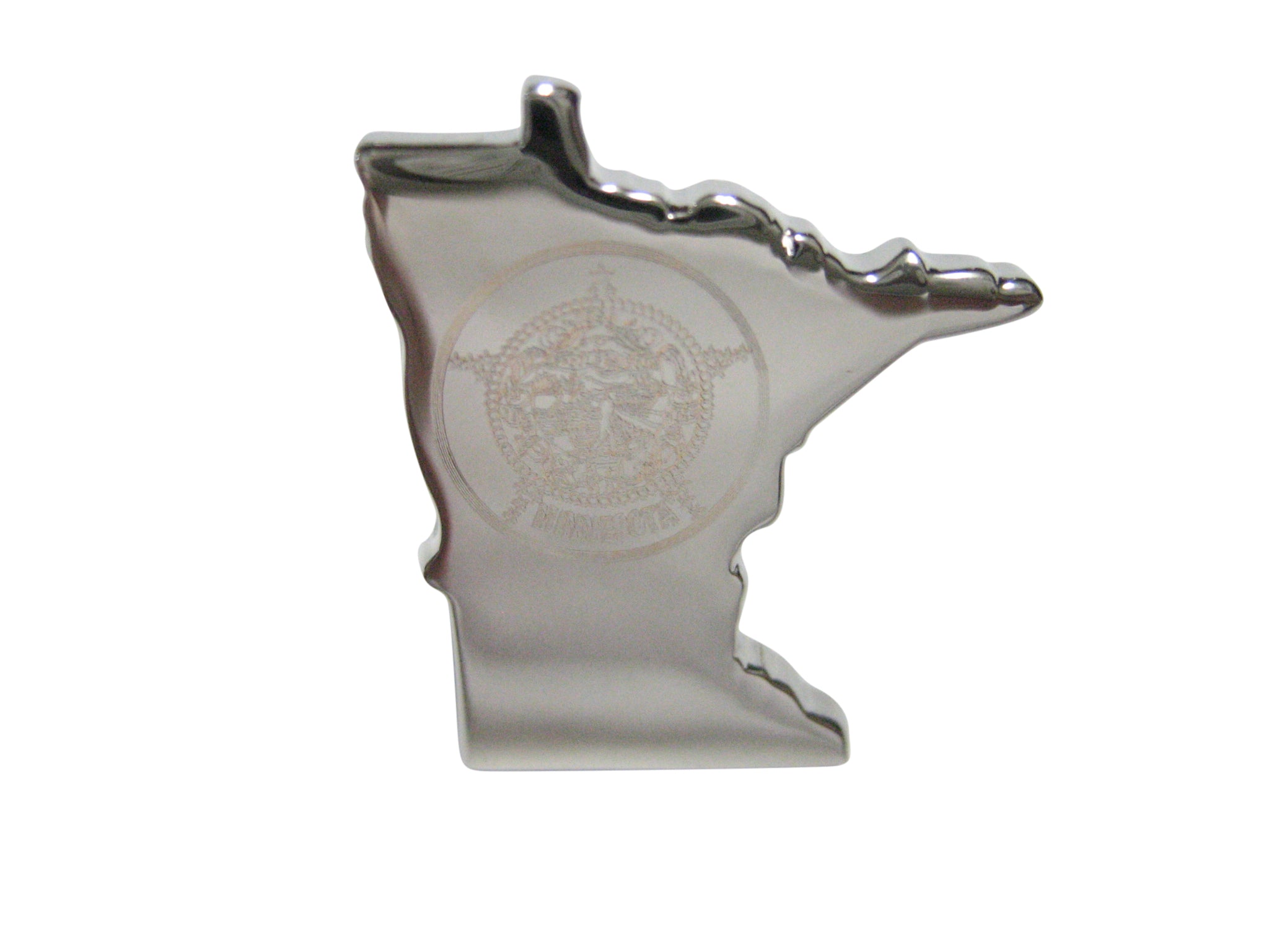 Minnesota State Map Shape and Flag Design Adjustable Size Fashion Ring