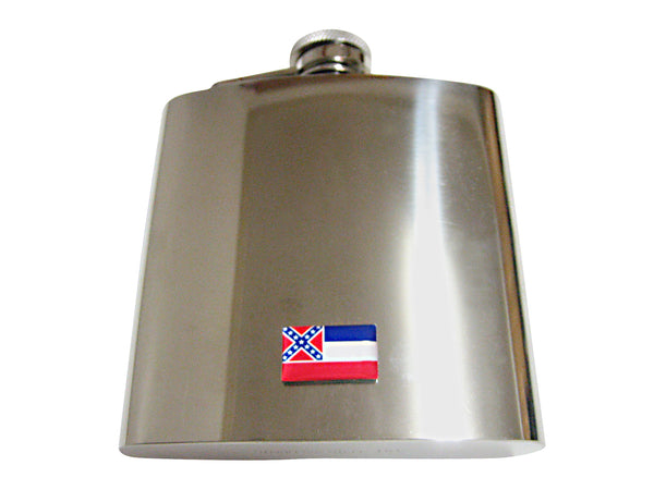 Mississippi State Flag Pendant 6oz Flask