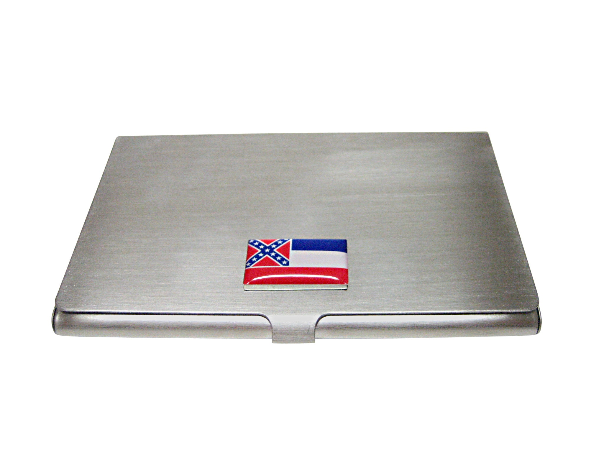 Mississippi State Flag Pendant Business Card Holder