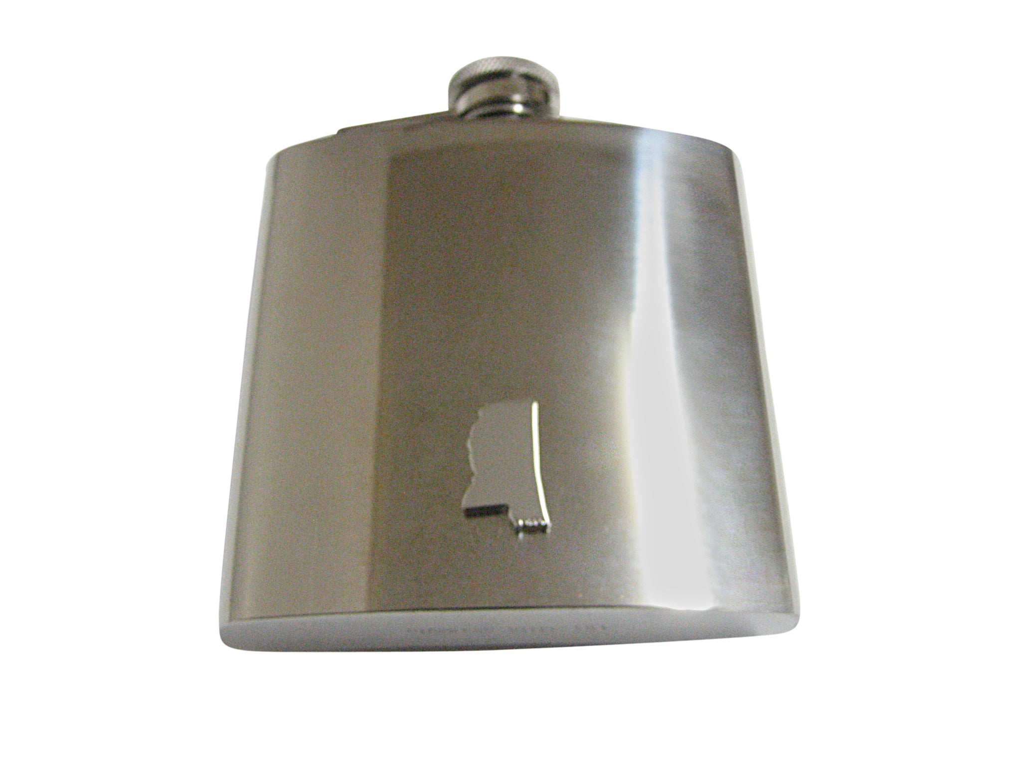 Mississippi State Map Shape 6oz Flask