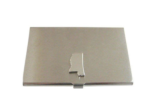 Mississippi State Map Shape Business Card Holder