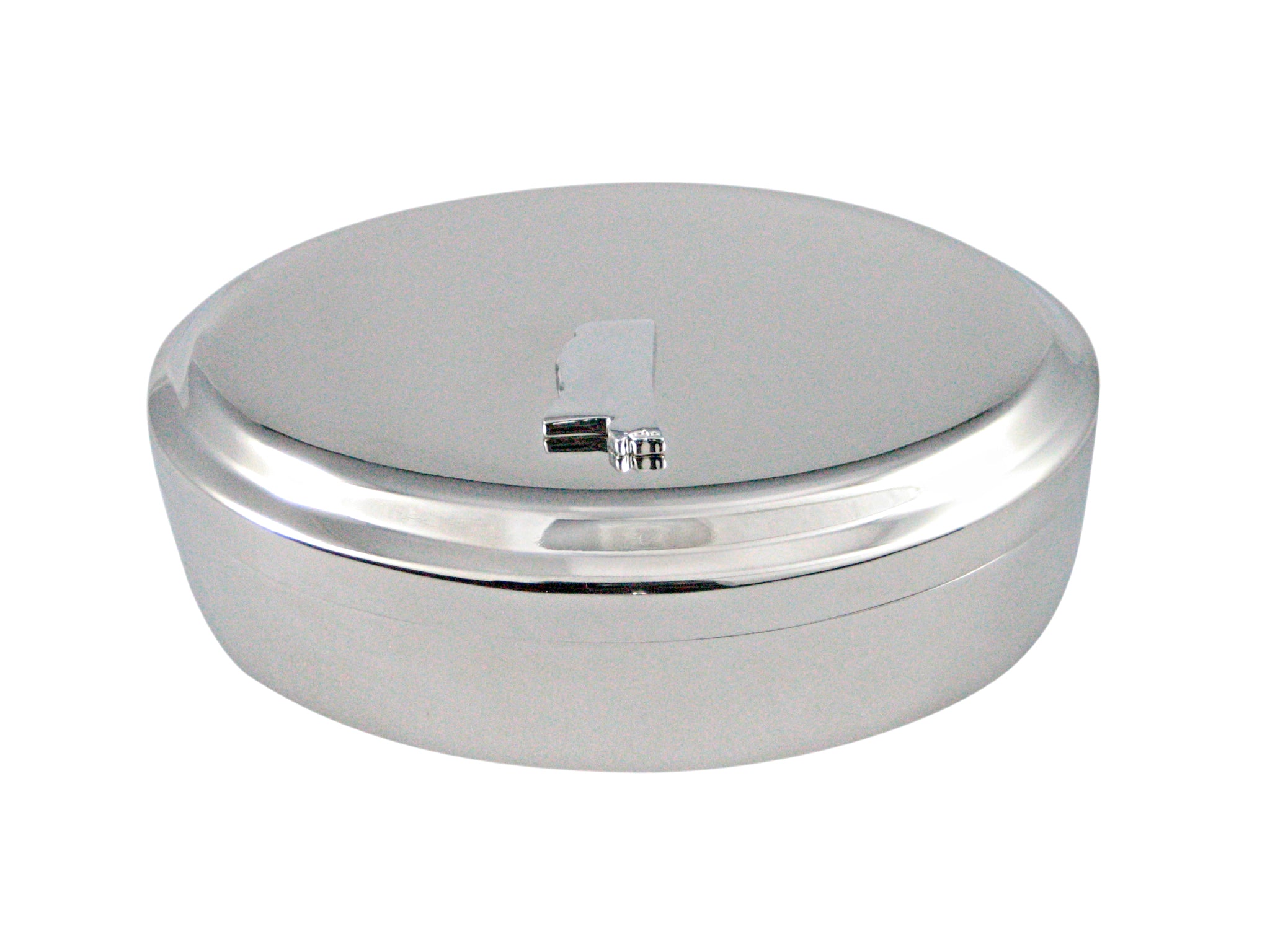 Mississippi State Map Shape Pendant Oval Trinket Jewelry Box