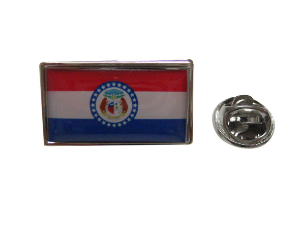 Missouri Flag Design Lapel Pin