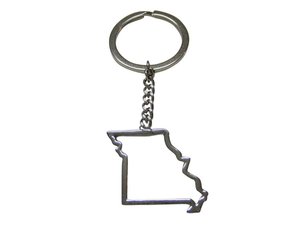 Missouri State Map Outline Keychain