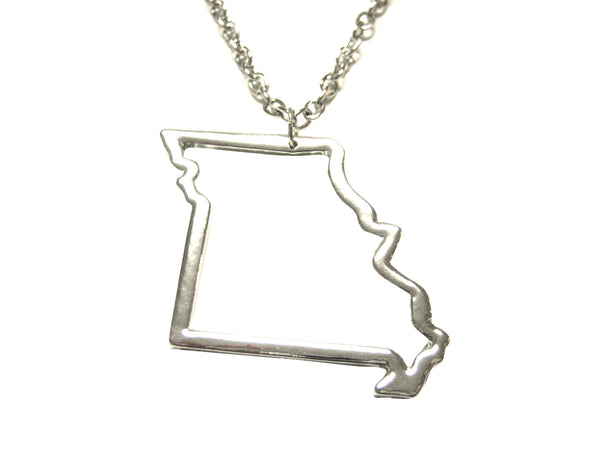 Missouri State Map Pendant Necklace