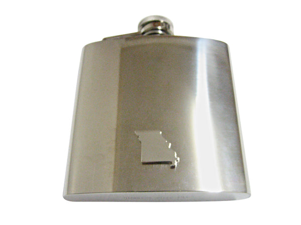 Missouri State Map Shape 6 Oz. Stainless Steel Flask