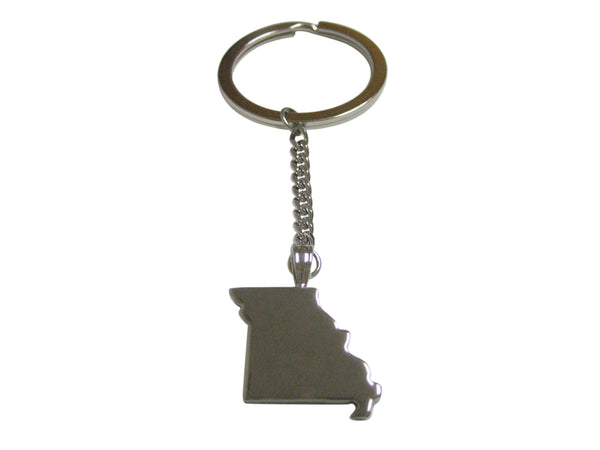 Missouri State Map Shape Pendant Keychain