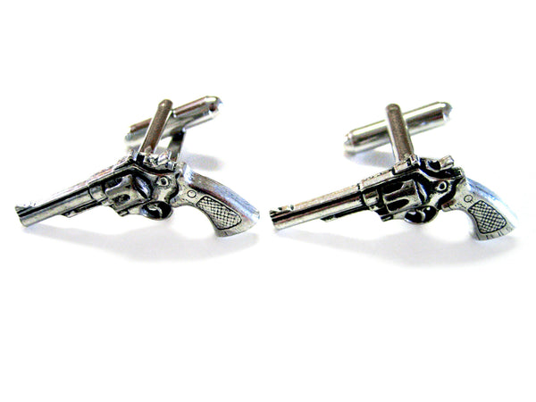 Modern Pistol Gun Cufflinks