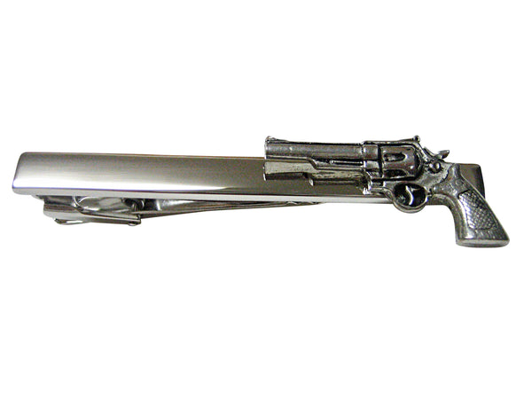 Modern Revolver Pistol Gun Tie Clip