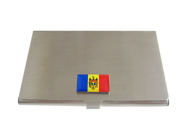 Moldova Flag Business Card Holder
