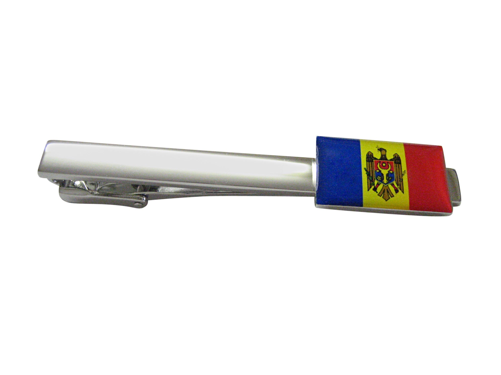 Moldova Country Flag Square Tie Clip
