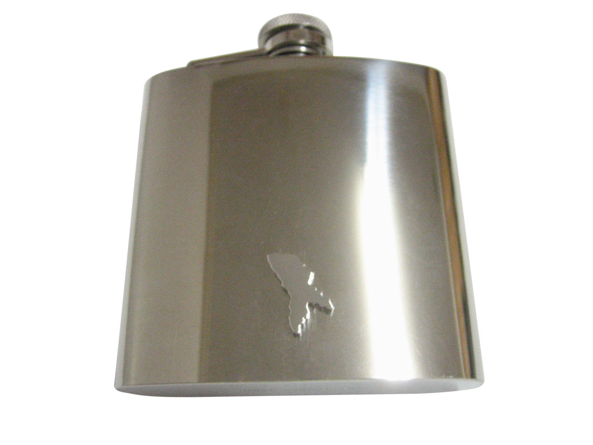 Moldova Map Shape Pendant 6 Oz. Stainless Steel Flask