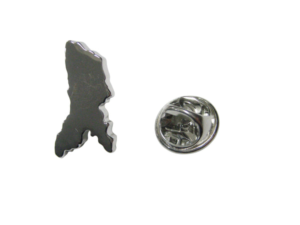 Moldova Map Shape and Flag Design Lapel Pin