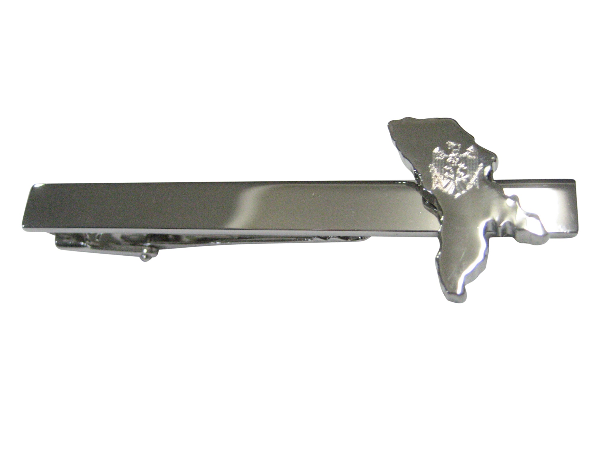 Moldova Map Shape and Flag Design Tie Clip