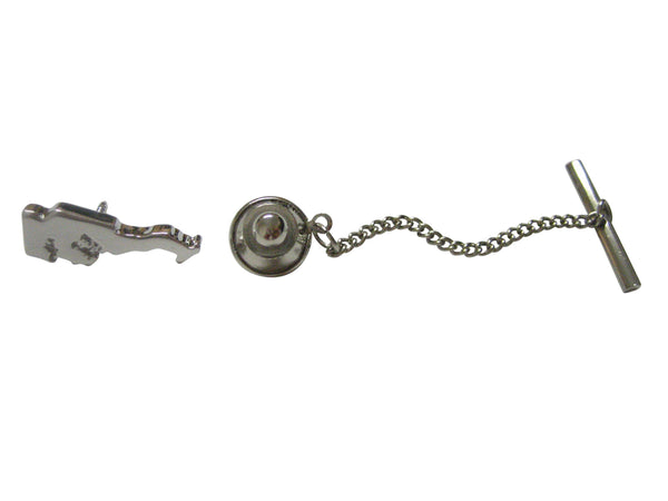 Monaco Map Shape Tie Tack