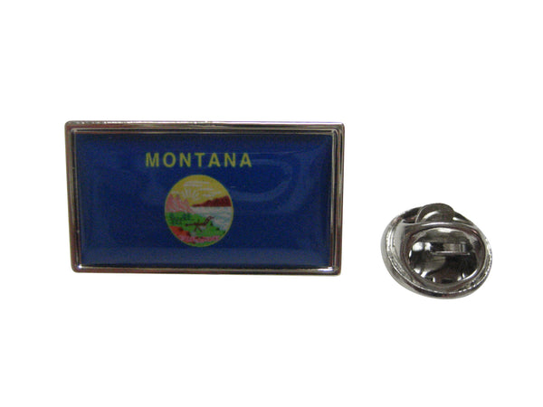 Montana Flag Design Lapel Pin