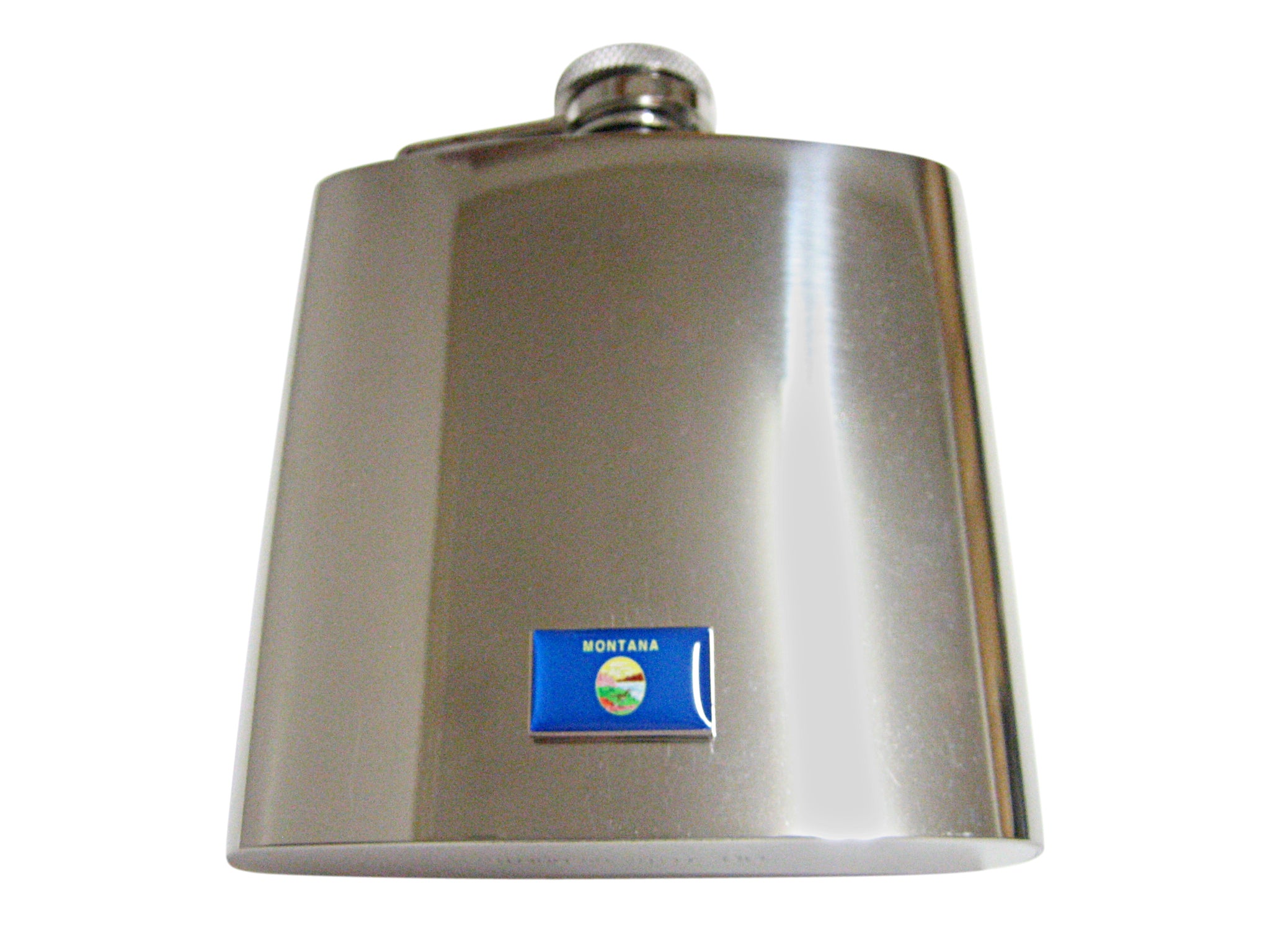 Montana State Flag Pendant 6oz Flask